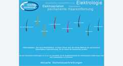 Desktop Screenshot of fachverband-elektrologie.de