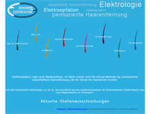 Tablet Screenshot of fachverband-elektrologie.de